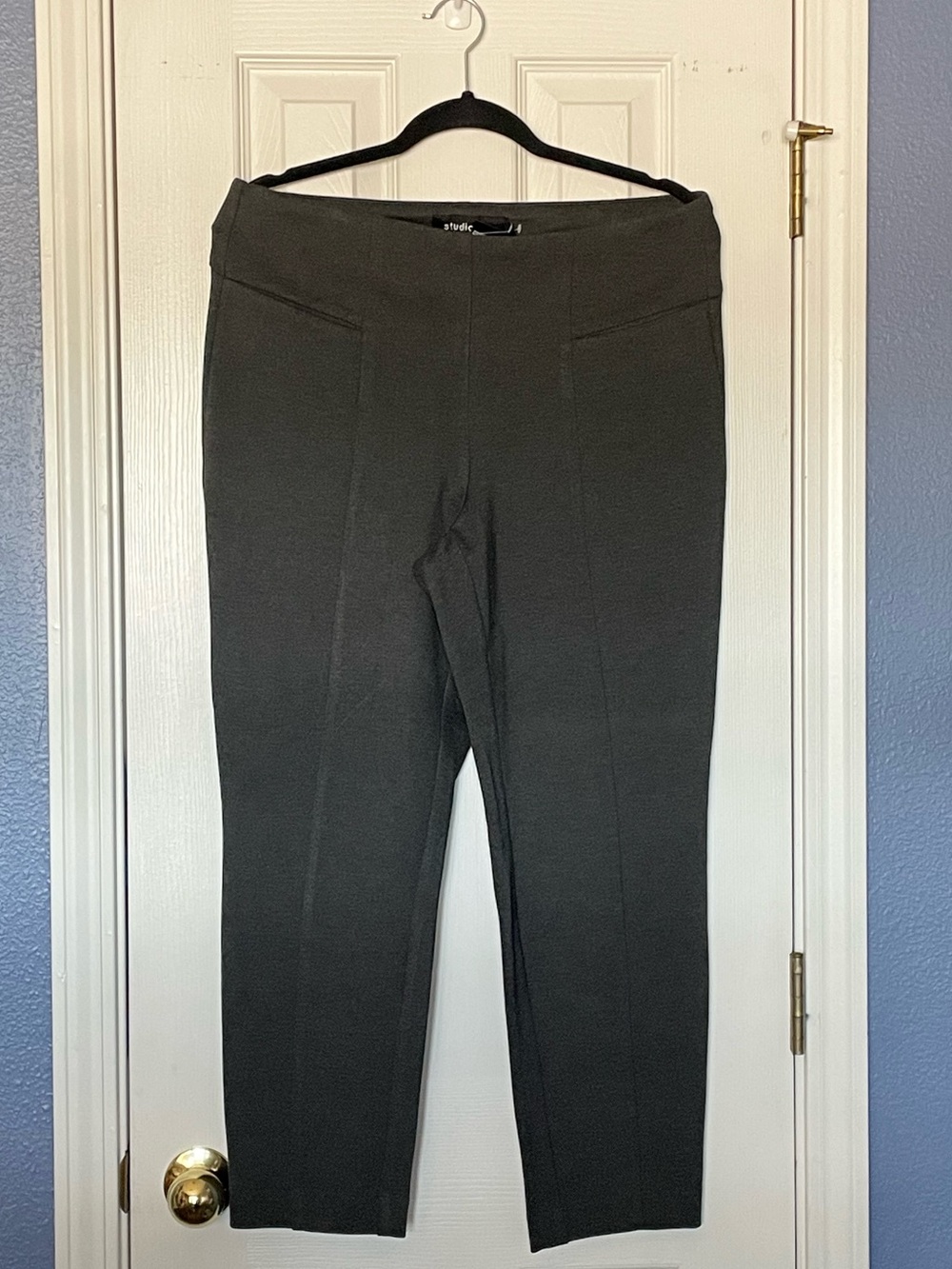 Torrid Studio Pull-on Luxe Ponte Charcoal Pencil Pant - Picture 6 of 11